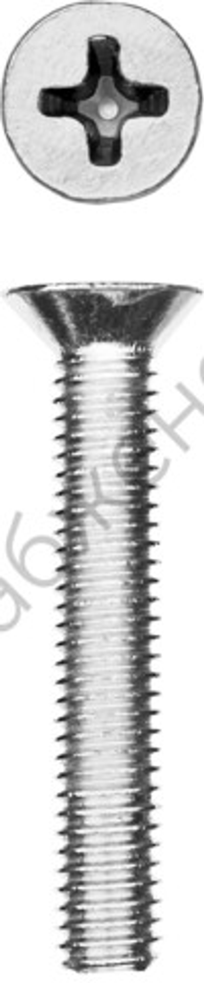 ЗУБР DIN 965, M5 x 40 мм, кл. пр. 4.8, винт с потайной головкой, цинк, 6 шт (303116-05-040)