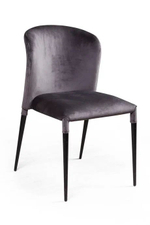 Стул Albert (Альберт), бархат антрацит 14