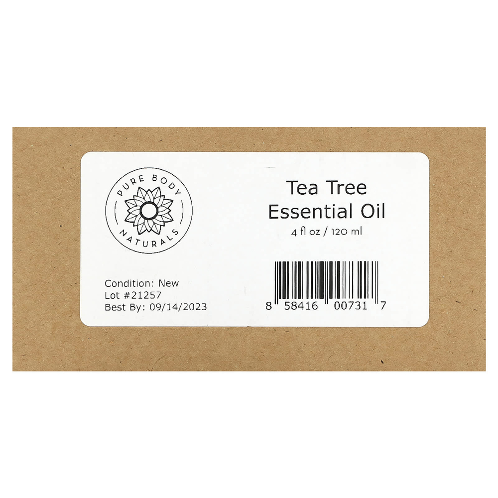 Pure Body Naturals, Эфирное масло чайного дерева, 120 мл (4 жидк. унц.)