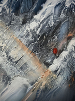 Картина "Кружево водных кругов" 50х60: Ручная уникальная эксклюзивная картина в единственном экземпляре