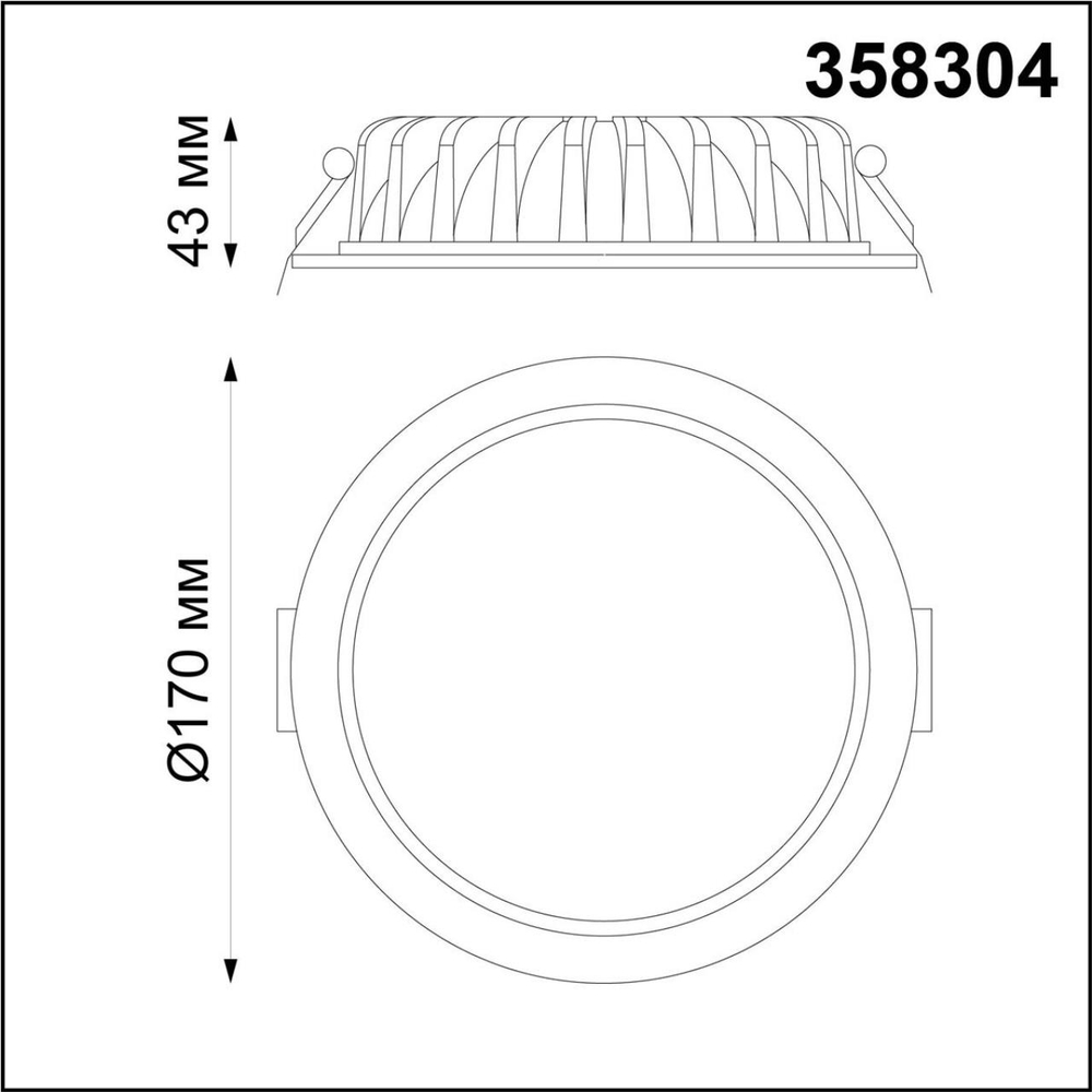 358304 SPOT NT19 493 белый Встраиваемый св-к (драйвер в комплект не входит) IP44 LED 3000K 20W DRUM