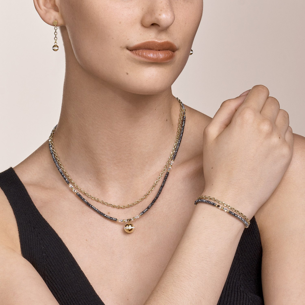 *Серьги 4-In-1 Gold Coeur de Lion