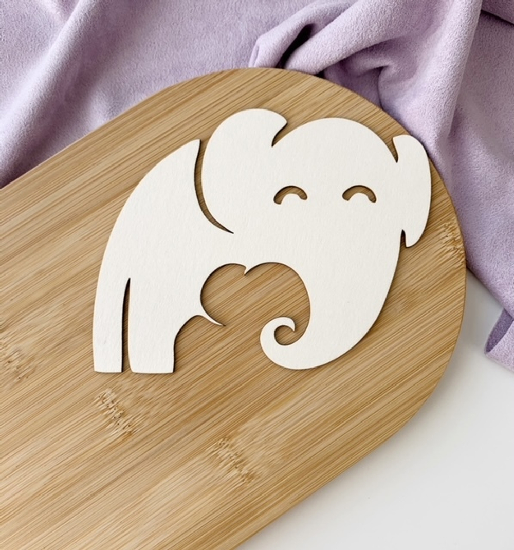 Заготовка для тиснения "Семья слоников"