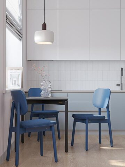 Стул LATITUDE Saga, рогожка, синий