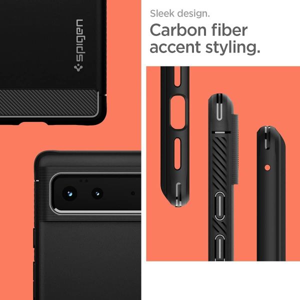 Чехол Spigen Rugged Armor для Google Pixel 6 (2021) - Matte Black