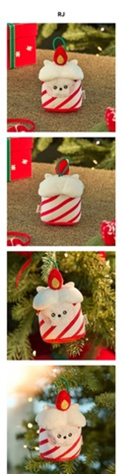 Брелок BT21 - RJ mini minini ORNAMENT PLUSH KEYRING PETITE HOLIDAY
