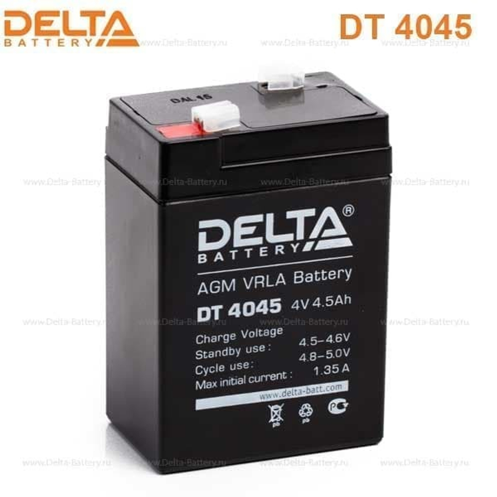 Аккумуляторная батарея Delta DT 4045 (4V / 4.5Ah)