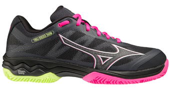 Женские  кросовки для Padel Mizuno Wave Exceed Light Padel - ebony/pinkglo/neolime