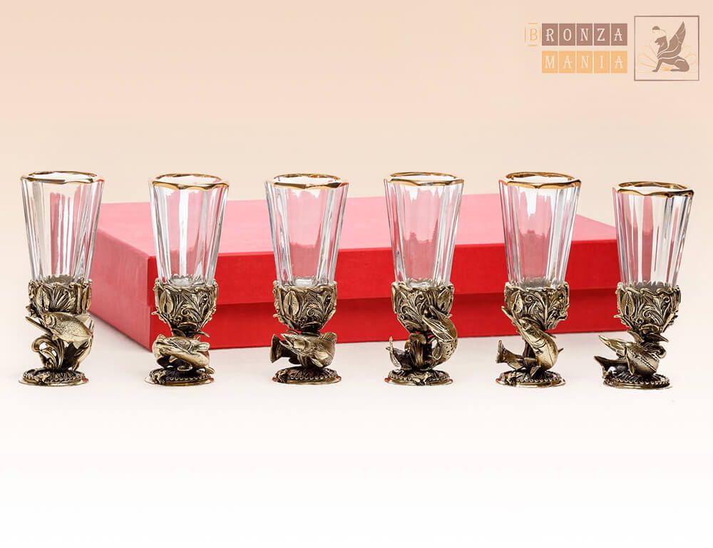 рюмка Рыбалка - комплект 6 шт.