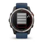 Смарт  часы Garmin Quatix 7 Pro amoled, сапфировое стекло, титановый, темно-синий ремешок