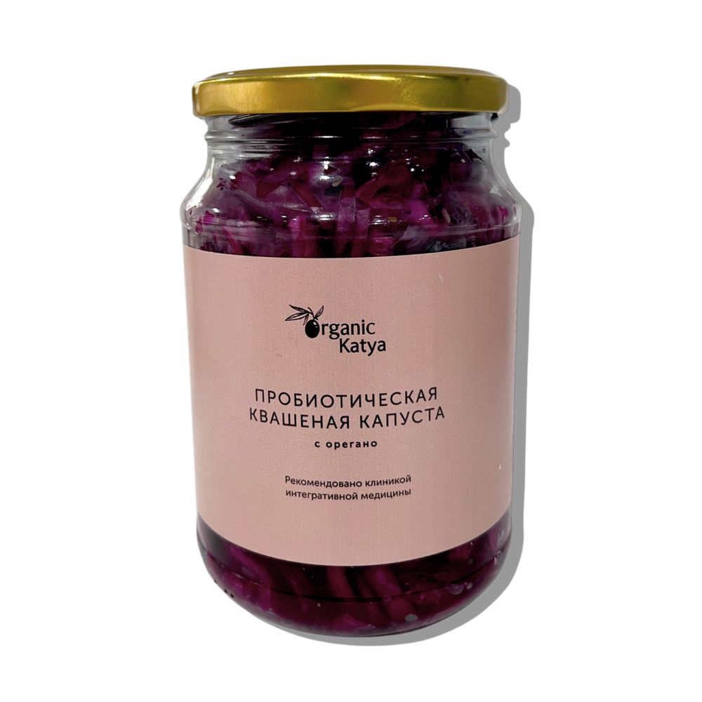Пробиотическая капуста с орегано 750гр (Katya Organic)