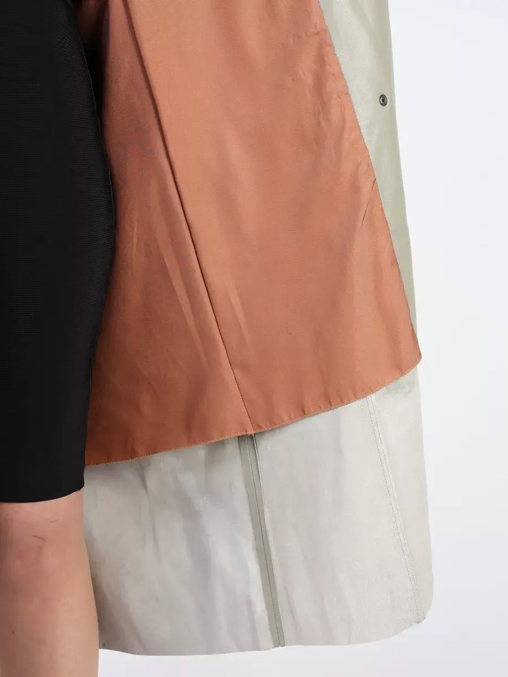 Кожаный тренч длинный с поясом плащ