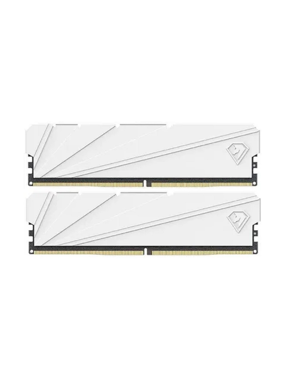Модуль памяти DDR4 Netac Shadow II 16GB 3200MHz CL16 1.35V / NTSSD4P32DP-16W / White / with radiator