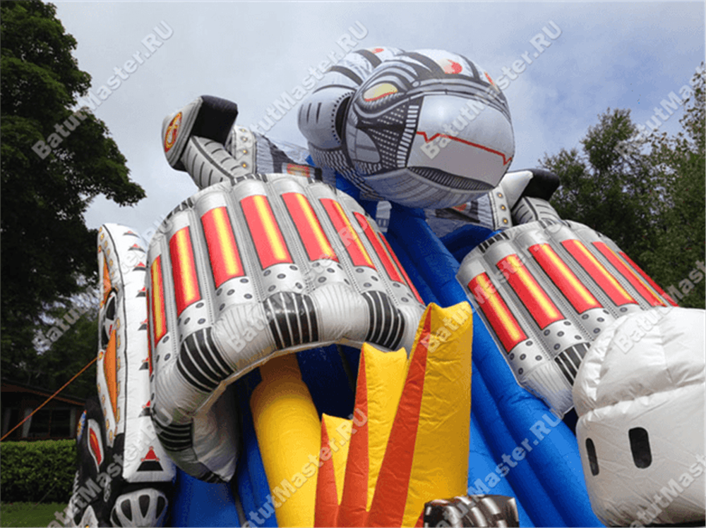 Коммерческий надувной батут "Робот" 13.5*7*9 м