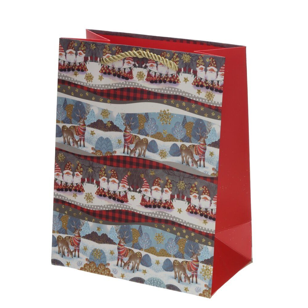 GAEM Пакет подарочный S (бумага 210г/м2, блок 12шт), L18 W10 H23 см, 4в.