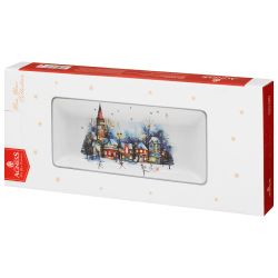 БЛЮДО СЕРВИРОВОЧНОЕ AGNESS "С НОВЫМ ГОДОМ!" 28*12*3 СМ