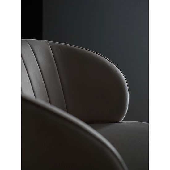 Стул coral, велюр, серо-бежевый