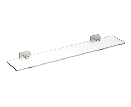 Стеклянная полка для ванной WONZON & WOGHAND GRAFFITY, Брашированный никель (WW-9327-BN)