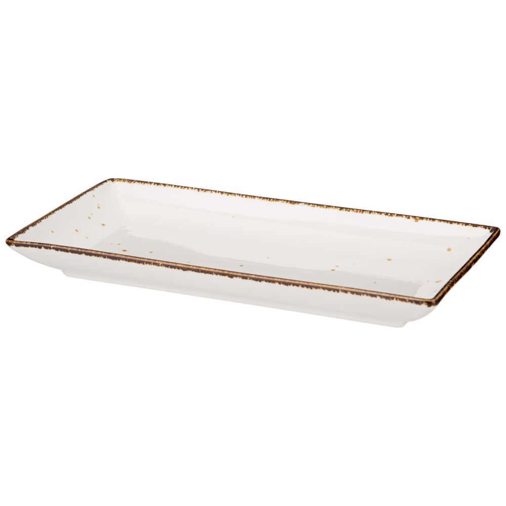 БЛЮДО BRONCO "NATURE" ПРЯМОУГОЛЬНОЕ 27*13,5*3 СМ (КОР=24ШТ.) МАЛ. УП. = 4ШТ