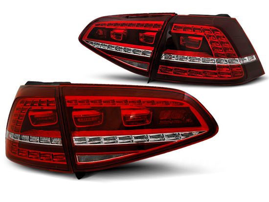 Задние фонари для Volkswagen Golf VII (13-17) LED Red Crystal