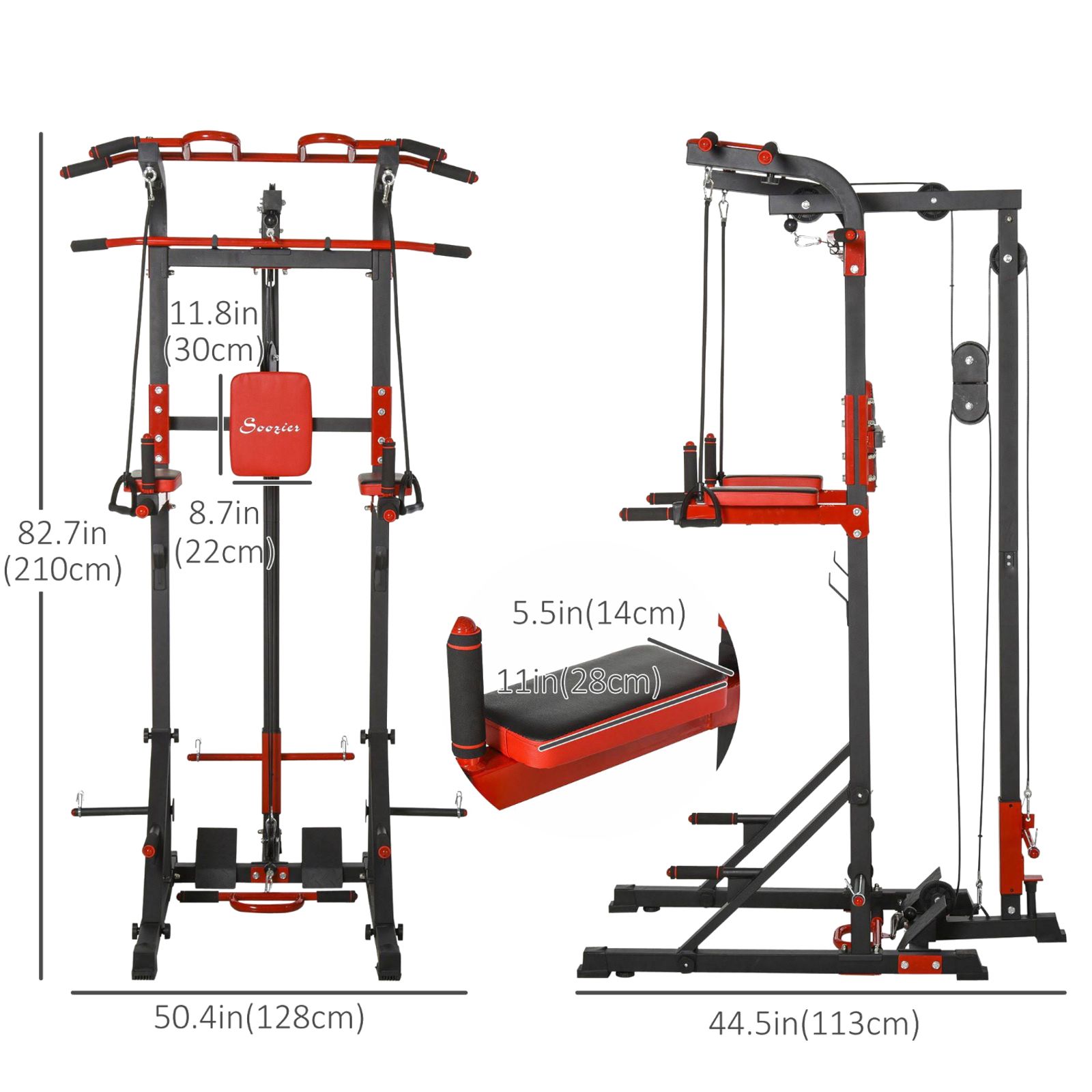 Турник-брусья, тяга сверху  DFC HOMEGYM HOMCOM фото №3