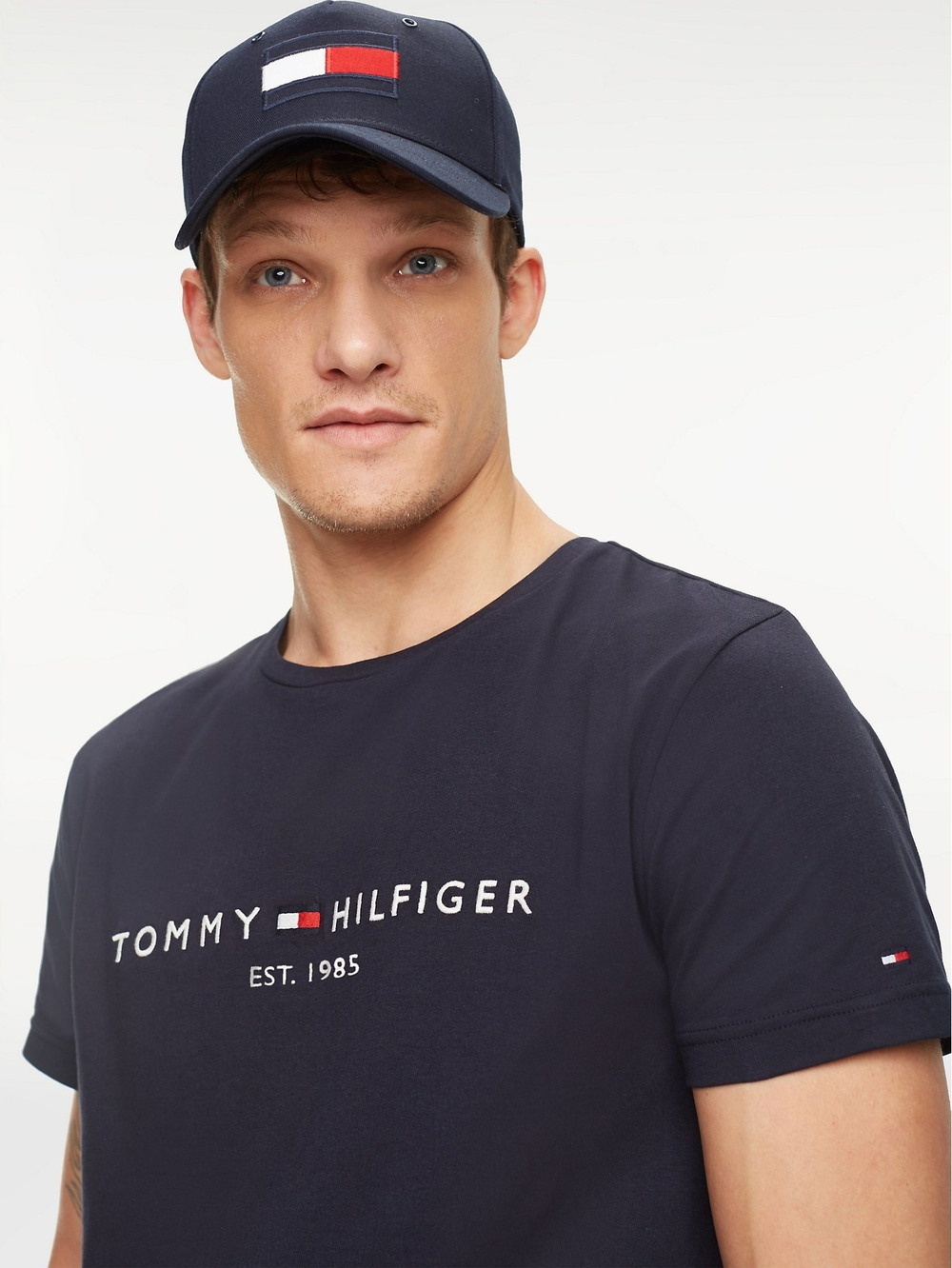 Футболка Tommy Hilfiger Organic Cotton Tommy Logo Sky Captain