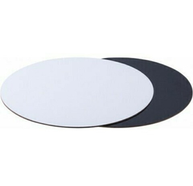 Подложка усиленная двусторонняя ЧЕРНЫЙ/жемчуг 3,2 мм. Диаметр 22