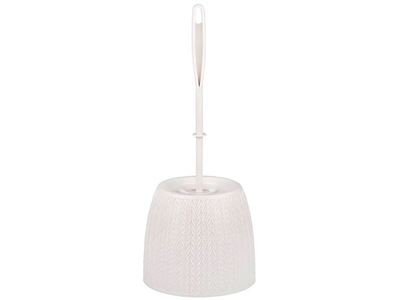 Ерш для туалета Вязаное плетение (бежевый)