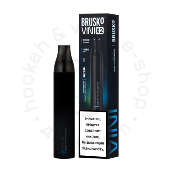 Одноразовая ЭСДН BRUSKO VINI X2 с ароматом фруктового драже, 20 мг/см3, 4 мл (М)