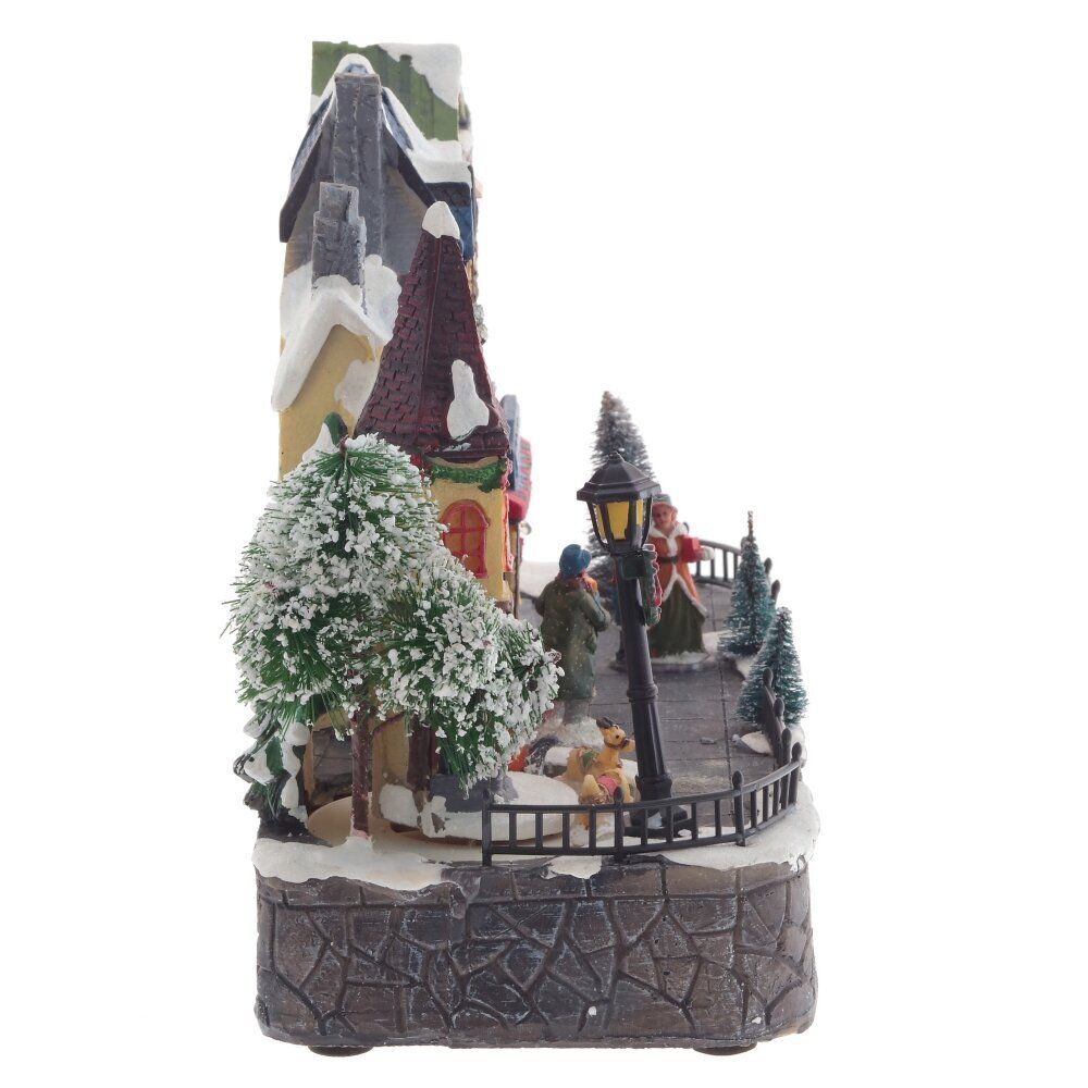 GAEM Фигурка декоративная "Рождество" (4 мелодии, подсвет, движ, 3xAA н/п, +USB), L30 W13,5 H21 см