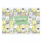 Альбом для рисования А4 24л. Фактура "Котики" (Феникс+)