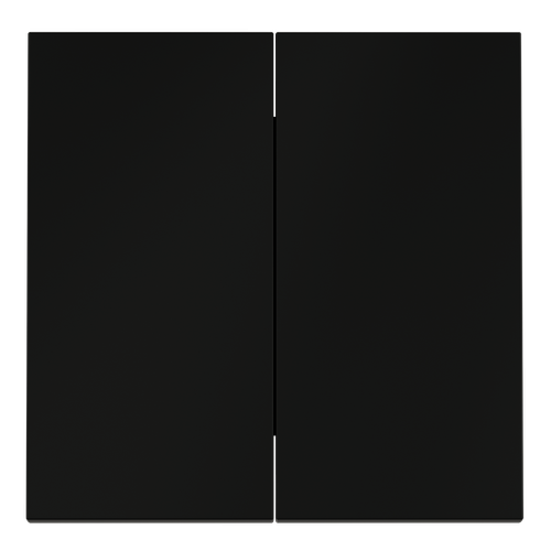 Клавиши для выключателя/переключателя двухклавишного, S70 (черный матовый)