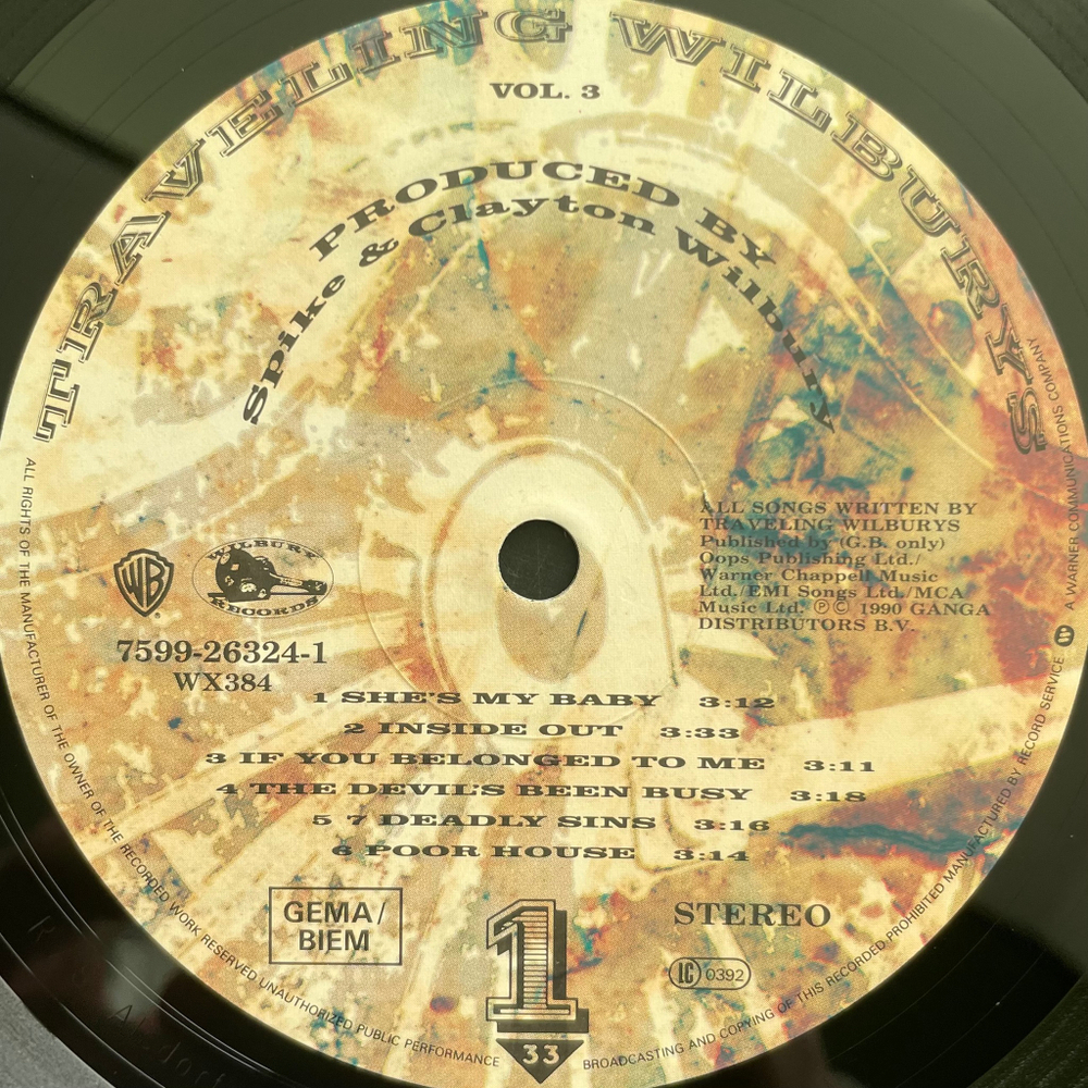 Traveling Wilburys - Vol. 3 (Германия 1990г.)