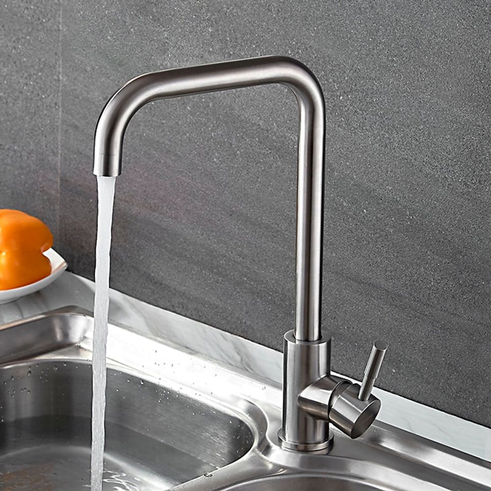 Смеситель для кухни LEDEME 4998-4 d-35 (Нержавейка), LEDEME