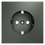 Накладка для розетки с заземлением, S70 (титан)