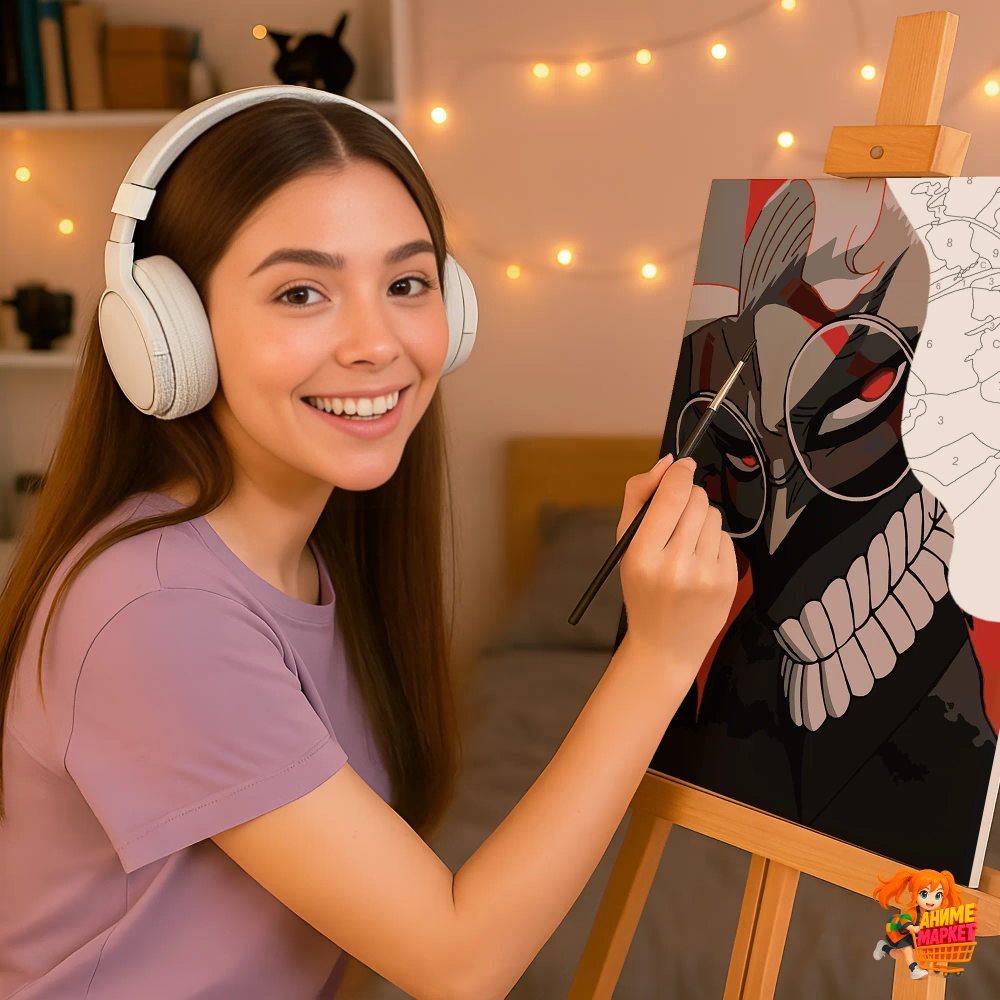 Картина по номерам DanDaDan Кэн Такакура