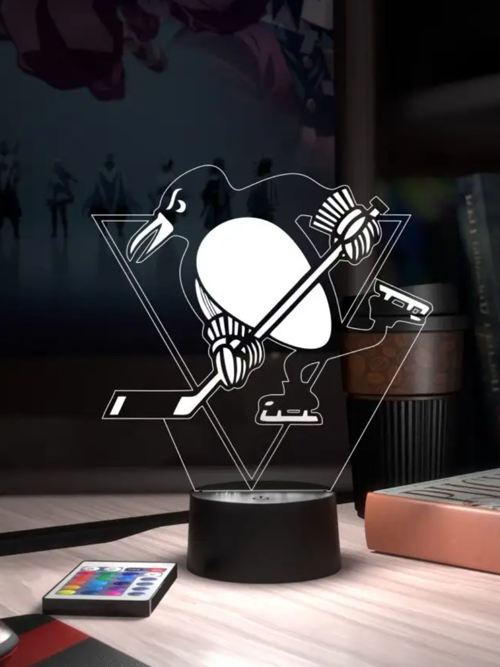 3Д-НОЧНИК "ХК Pittsburgh Penguins" (Питтсбург Пингвинз)