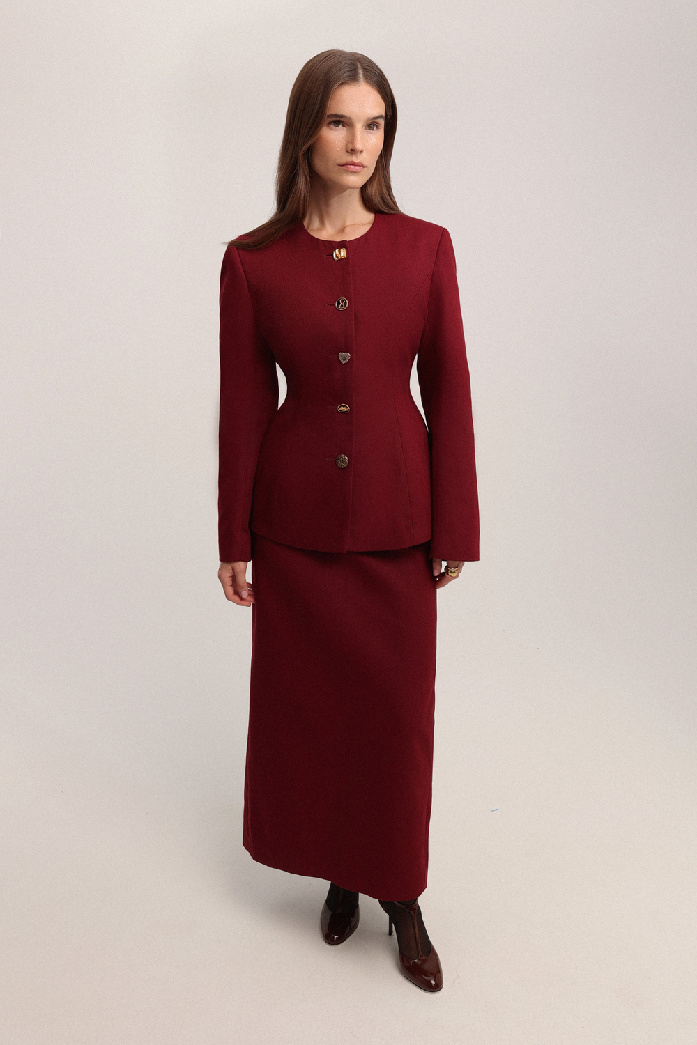 Юбка миди из денима