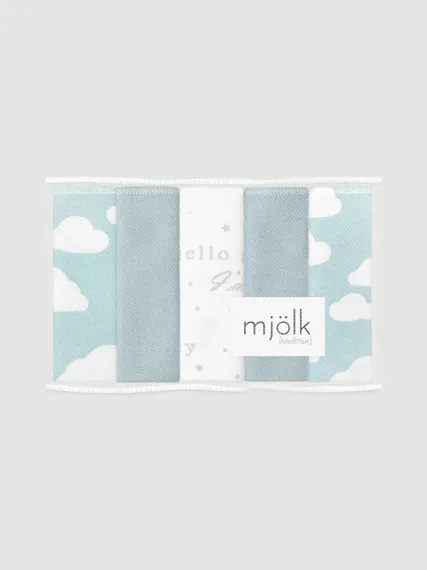 Нагрудник Mjolk текстиль 5 шт.