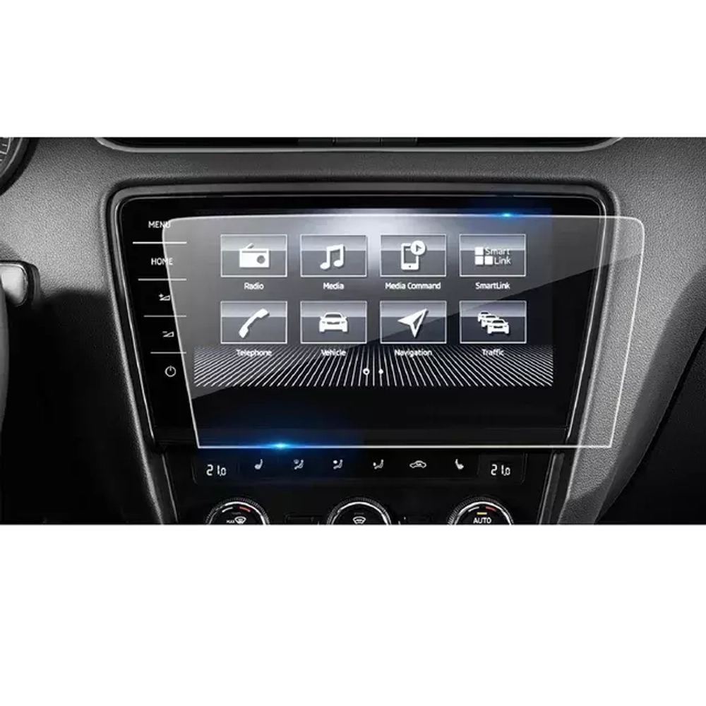 Защитное стекло для мультимедиа - экрана Skoda Octavia Infotainment system Columbus 9.2-inch 2017-2019