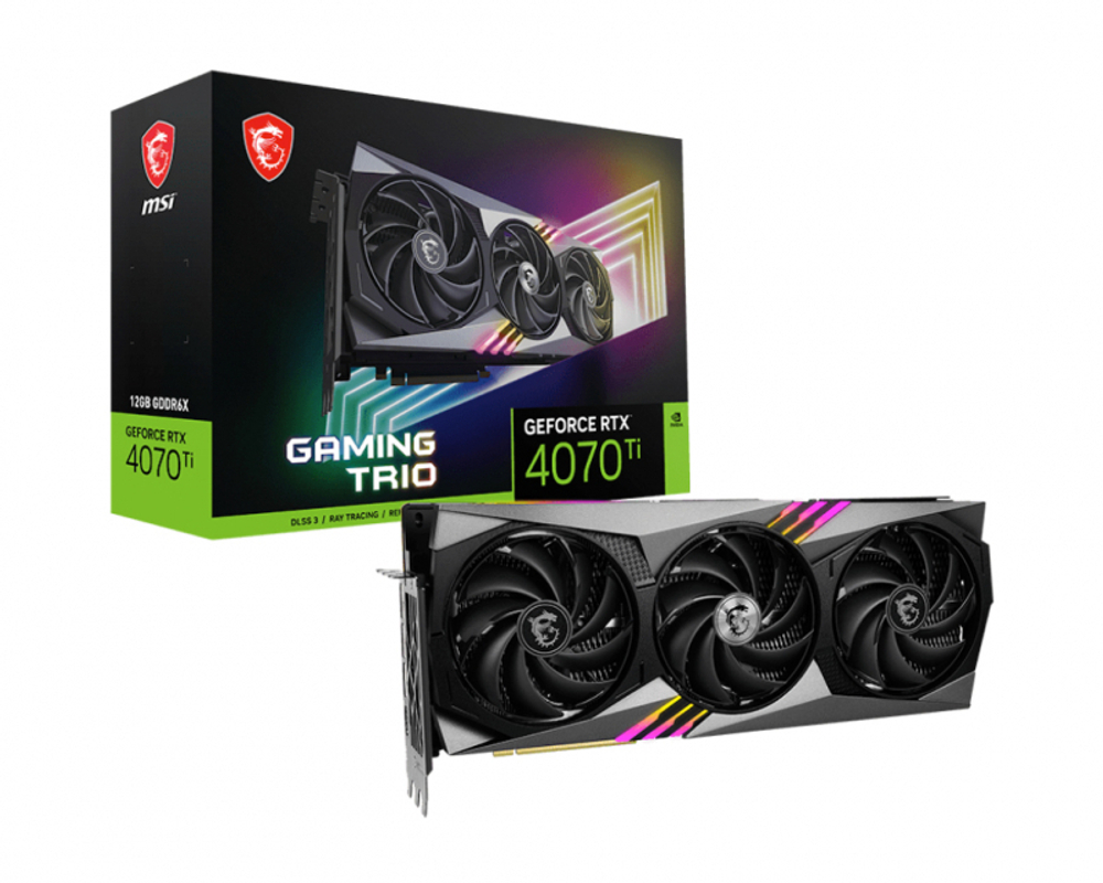Видеокарта MSI RTX 4070 Ti GAMING TRIO 12G
