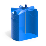 Ёмкость с пропеллерной мешалкой Полимер-Групп V 5000 л. вертикальная (1840x1840x2271см;) - арт.559218