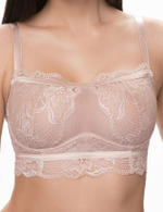 Кружевной бюстгальтер-бралетт Laura (Размер: 80D) (Цвет: белый)