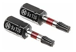 Бита Hammer Flex 203-180  TORX-15  25мм, 2шт.