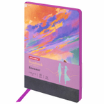 Блокнот А5 (143x210 мм) BRAUBERG VISTA "Color clouds" под кожу гибкий 80 л. (2 штуки в упаковке)