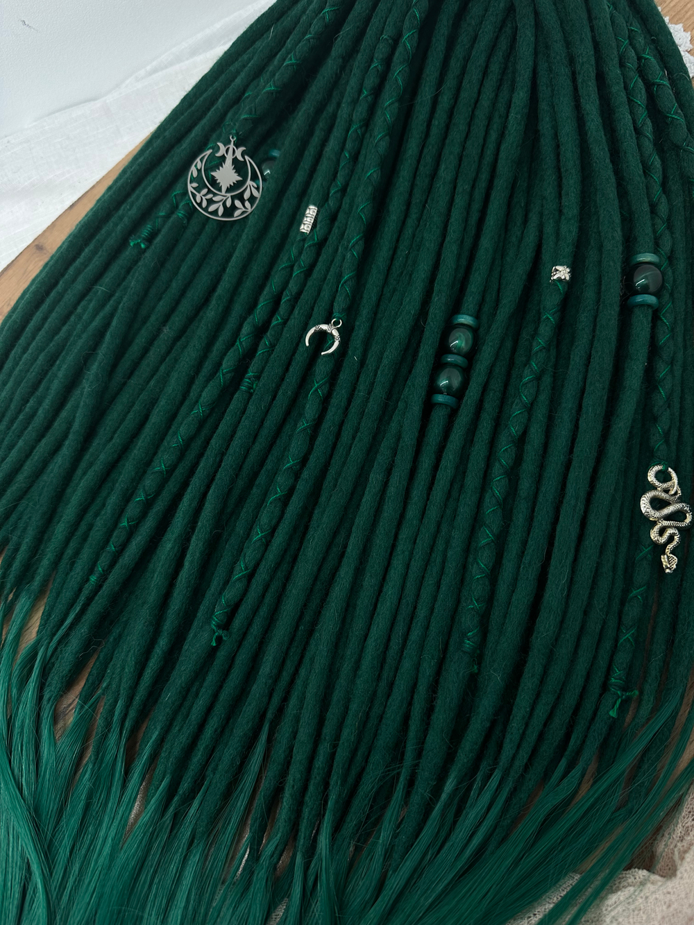 Войлочные дреды с удлинением из термоволокна 100см