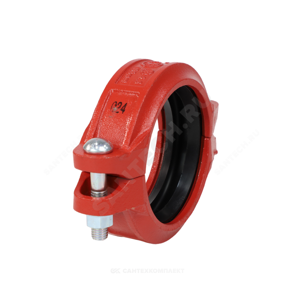 Муфта гибкая грувлок ковкий чугун XGQT02B Ду65 (Дн76) Ру25 JIANZHI