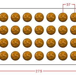 1029 | Форма для шоколадных конфет (275*175 мм)