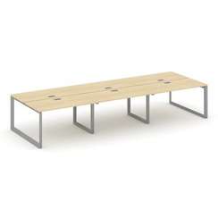 Style Project Рабочая станция двухсторонняя SN-59O.DRS-071 Акация Лорка/Металл Серый/Серебро Заглушк