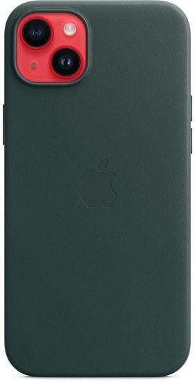 Чехол Apple MagSafe для iPhone 14 Plus, кожа, «зелёный лес»
